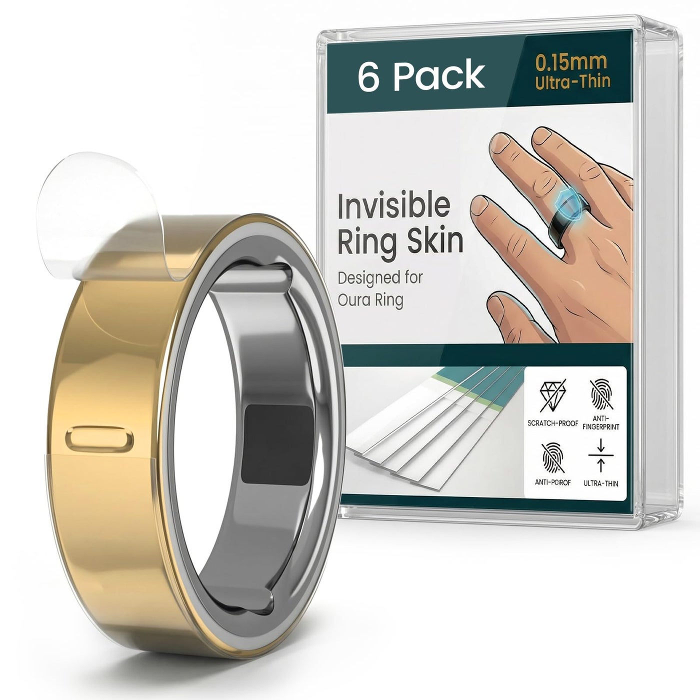 BandRain six-pack invisible ring skin product